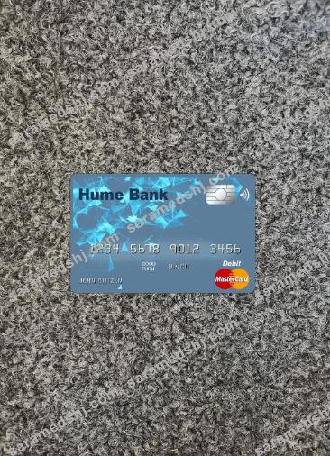 Australia Hume bank master card photolook front